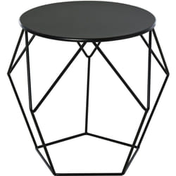 Homcom - Tavolino da Caffè Salotto Design Nordico,54x54x44cm, Acciaio
