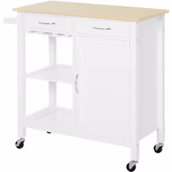 Descrizione: Questo versatile carrello da cucina di HOMCOM è un complemento perfetto per la tua casa. Caratterizzato da un co ...