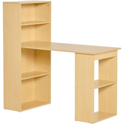 Scrivania Computer con Libreria Salvaspazio Tavolo da Pranzo per Ufficio - Homcom