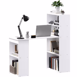 Descrizione: Questa scrivania per ufficio HOMCOM diventerà una postazione di lavoro ideale per il tuo spazio di lavoro, che s ...