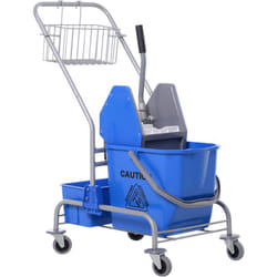 Homcom - Carrello Lavapavimenti Professionale con Secchio da 25L e Strizzatore