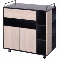 Descrizione: Questo versatile carrello da cucina di HOMCOM è un complemento perfetto per la tua casa. Con 1 piano di lavoro,  ...