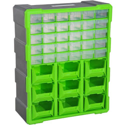 Cassettiera Box Porta Minuteria verde con 30 Cassetti e 9 Scatole - Durhand