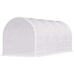 Outsunny Serra per Orto a Tunnel 5x2x2m con Struttura in Metallo e Telo in PE