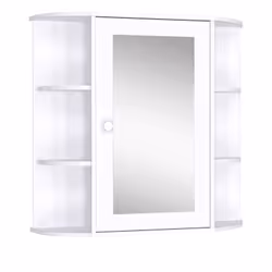 Descrizione: Questo specchio bagno contenitore HOMCOM è perfetto per riordinare il tuo bagno! Pratico e compatto, pur occupan ...