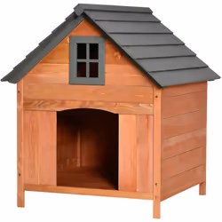 Descrizione: Regala una nuova casetta in legno al tuo cane! Questa cuccia PawHut è progettata per offrire il massimo del comf ...