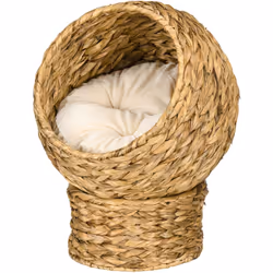 Descrizione: Stimola l'istinto del tuo gatto in modo divertente e sicuro con questa cuccia in vimini PawHut! Perfetta per il ...