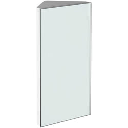 Homcom - Armadietto Angolare Bagno Acciaio con 3 Ripiani Interni 60x30x18.4cm