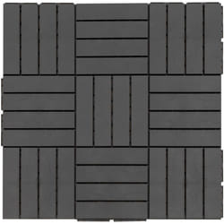 Outsunny - Set 9 Mattonelle a Incastro per Terrazzo, Piastrelle per pavimenti