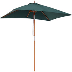 Ombrellone da Giardino Inclinabile 2x1.5m a 6 Stecche - Outsunny