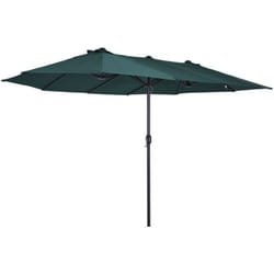 Outsunny - Ombrellone da Giardino Doppio con Apertura a Manovella