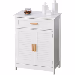 Descrizione: Dai carattere al tuo bagno con questo mobiletto kleankin. Costruito in pannelli MDF rivestiti con vernice bianca ...