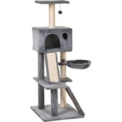 Albero Tiragraffi con Cuccia Lettino Sospeso in Peluche - Pawhut