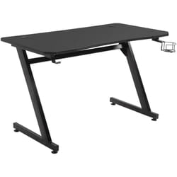 Homcom - Scrivania Gaming in Acciaio e mdf con Gancio Cuffie e Porta Tazza