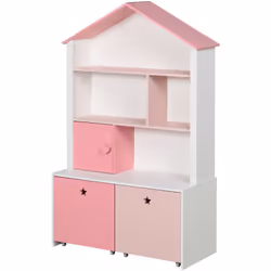 Descrizione: Riordinare la cameretta è più divertente se hai lo scaffale giusto! Questa libreria per bambini ha quattro menso ...