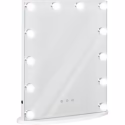Descrizione: Truccati come una diva di Hollywood con questo specchio da tavolo HOMCOM! Grazie alle 12 lampadine a LED, puoi c ...