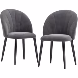 Descrizione: Questo set di due sedie da pranzo HOMCOM dal design contemporaneo rende ogni momento a tavola confortevole. L'el ...