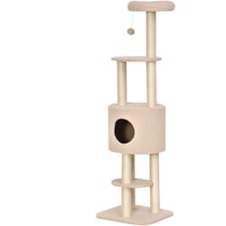 Albero Tiragraffi Robusto per Gatti con 5 Livelli, Max 30kg - Pawhut