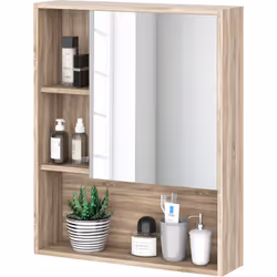 Descrizione: Arreda il tuo bagno con questo pratico armadietto a specchio Kleankin. Il ripiano regolabile interno permette di ...