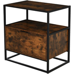 Credenza Stile Industriale Vintage in Legno e Metallo con 1 Cassetto - Homcom