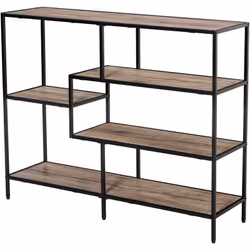 Descrizione: Riordina la tua collezione di libri con questa libreria asimmetrica HOMCOM. Il suo look si ispira allo stile ind ...