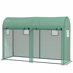 Descrizione: La serra per fiori e giardino Outsunny è la scelta ideale per gli amanti del verde. La copertura in plastica pro ...