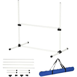 Pawhut - Set di 4 Ostacoli Agility Dog per Addestramento Cani con Sacca