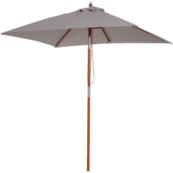 Ombrellone da Giardino Inclinabile 2x1.5m 6 Stecche - Outsunny