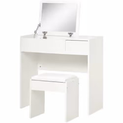 Descrizione: Come ogni scrigno dei tesori, anche questo tavolo da trucco racchiude tutti i tuoi accessori preziosi. Il piano ...