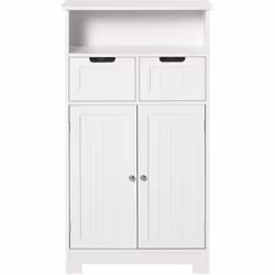 Descrizione: Ottimizza gli spazi nel tuo bagno con questo pratico mobile kleankin. Realizzato con MDF di alta qualità e con u ...