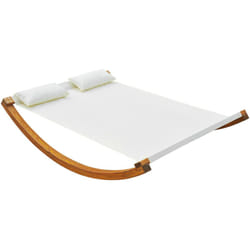 Outsunny Amaca da Giardino con Struttura in Legno per 2 Persone
