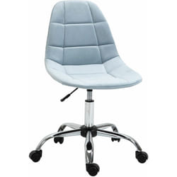 Vinsetto - Sedia Girevole per Ufficio Design Ergonomico e Regolabile Azzurro