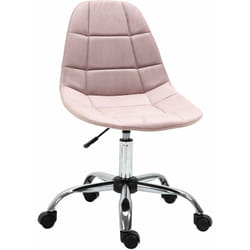 Vinsetto - Sedia Girevole per Ufficio Design Ergonomico e Regolabile Rosa