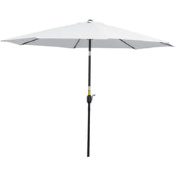 Ombrellone da Giardino 3x2.5 m in Metallo e Poliestere Bianco - Outsunny