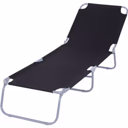 Descrizione: Vuoi portare il comfort in giro con te? Il lettino da giardino Outsunny ti permetterà di prendere il sole in spi ...