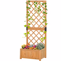 Descrizione: Hai il pollice verde? Allora nel tuo giardino non può mancare questa fioriera con grigliato, perfetta per coltiv ...