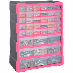 Descrizione: Questa cassettiera per minuteria in plastica è perfetta per riporre bulloni, dadi, viti, chiodi e molto altro. D ...