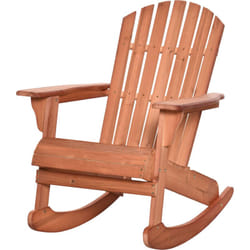 Outsunny Sedia Adirondack in Legno Sedia a Dondolo per Giardino