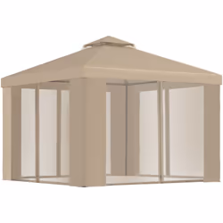Descrizione: Questo gazebo da giardino Outsunny è l'accessorio indispensabile per i tuoi spazi aperti. Il telaio in metallo e ...