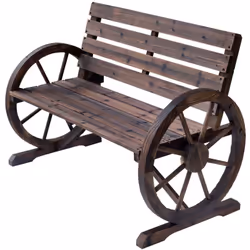 Descrizione: Dai uno stile rustico al tuo arredamento da giardino con questa originale panchina in legno Outsunny! Realizzata ...