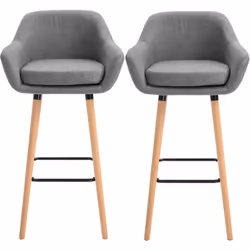 Descrizione: Lascia che l'eleganza dell'arredamento moderno entri in casa tua con questo set di 2 sgabelli da bar HOMCOM. Con ...