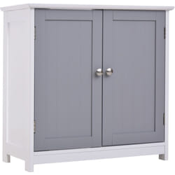 Kleankin - Mobile Sotto Lavabo Bagno Mensola Regolabile e 2 Ante in mdf 60x30x60cm