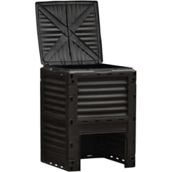 Outsunny - Compostiera da Giardino 300L con Coperchio a Incastro