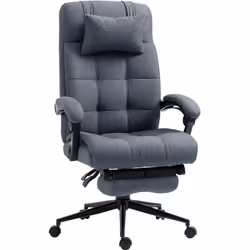 Descrizione: Porta il comfort a un nuovo livello per lavorare alla scrivania con la sedia per computer Vinsetto. Dotata di po ...