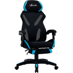 Vinsetto - Sedia Ufficio Ergonomica con Altezza Regolabile in Tessuto Nero e Blu