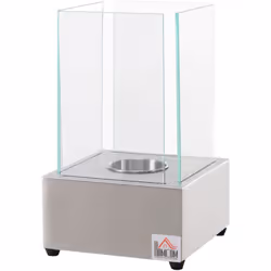 Descrizione: Riscalda la temperatura e l'atmosfera con questo elegante caminetto a bioetanolo HOMCOM. Il bioetanolo è sicuro  ...