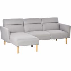 Descrizione: Tutti amano i mobili multiuso, proprio come questo divano letto tre posti HOMCOM. Ideale per guardare la TV o pe ...