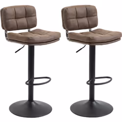 Descrizione: Gli sgabelli da bar HOMCOM non solo sono funzionali ma sono anche trendy! Realizzati con un elegante rivestiment ...