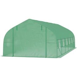 Serra da Giardino 8x3x2 m a Tunnel con Copertura in pe e Struttura - Outsunny