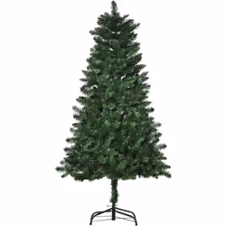 Descrizione: Porta un tocco di natura tra le tue decorazioni natalizie con l'albero di Natale artificiale HOMCOM. Ha un desig ...